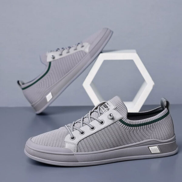 Men casual sneakers shoes Gray Color - Image 3